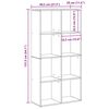 vidaXL Librer&iacute;a Roble Negro 69,5 x 29 x 137,5 cm Madera de ingenier&iacute;a