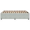 vidaXL Estructura de cama sin colch&oacute;n terciopelo gris claro 160x200 cm