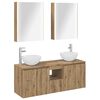 vidaXL Juego de Muebles de Ba&ntilde;o 5 pcs Roble Artesanal