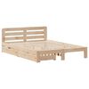 vidaXL Estructura de cama sin colch&oacute;n madera de pino blanca 140x200 cm