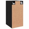 vidaXL Mueble de TV de Pared 2 pcs Roble Negro 30,5 x 30 x 60 cm