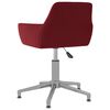 vidaXL Sillas de comedor giratorias 6 unidades terciopelo rojo tinto