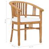 vidaXL Set de comedor de jard&iacute;n 7 pzas y cojines madera maciza de teca