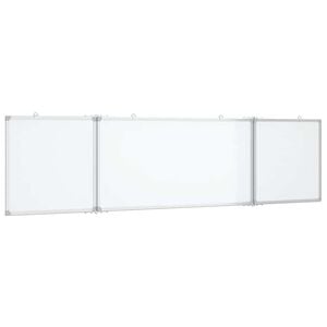 vidaXL Pizarra magn&eacute;tica plegable aluminio 160x40x1,7 cm