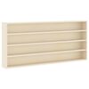 vidaXL Expositor de Pared Montada en la pared Beige 80 x 8,5 x 36 cm