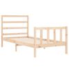 vidaXL Estructura de cama sin colch&oacute;n madera maciza de pino 90x190 cm