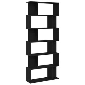 vidaXL Librer&iacute;a de roble negro de 80x24x190,5 cm, fabricada en madera de ingenier&iacute;a