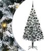 vidaXL Árbol de Navidad artificial Verde 210 cm PVC y Acero y Plástico