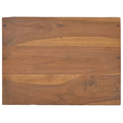 vidaXL Mesita de noche de madera maciza de teca 40x30x45 cm