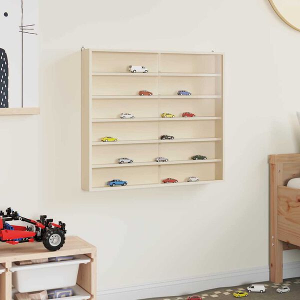 vidaXL Expositor de Pared Beige 60 x 8,5 x 54 cm Madera contrachapada