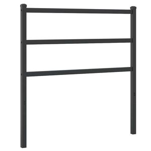 vidaXL Cabecero de repuesto de metal negro 90 cm