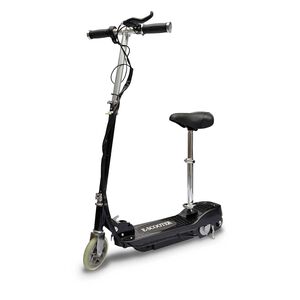 vidaXL Patinete el&eacute;ctrico con asiento negro 120 W