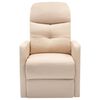 vidaXL Sill&oacute;n de masaje elevable tela color crema