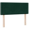 vidaXL Cama box spring con colch&oacute;n terciopelo verde oscuro 120x210 cm