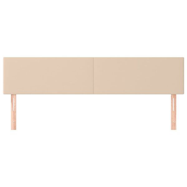 vidaXL Cabeceros capuchino 160x5x78/88 cm cuero sint&eacute;tico
