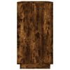 vidaXL Aparador madera contrachapada color roble ahumado 80x34x75 cm