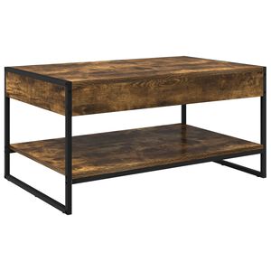 vidaXL Mesa de Caf&eacute; Roble Humo 80 x 50 x 40 cm Madera contrachapada