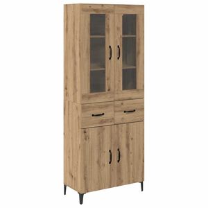 vidaXL Alacena Roble artisan 69,5 x 34 x 180 cm Madera de ingenier&iacute;a