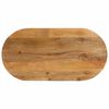 vidaXL Tablero de mesa ovalado madera maciza de mango 110x50x2,5 cm