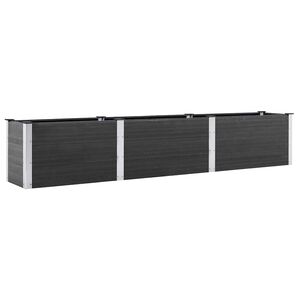 vidaXL Arriate de WPC gris 300x50x54 cm