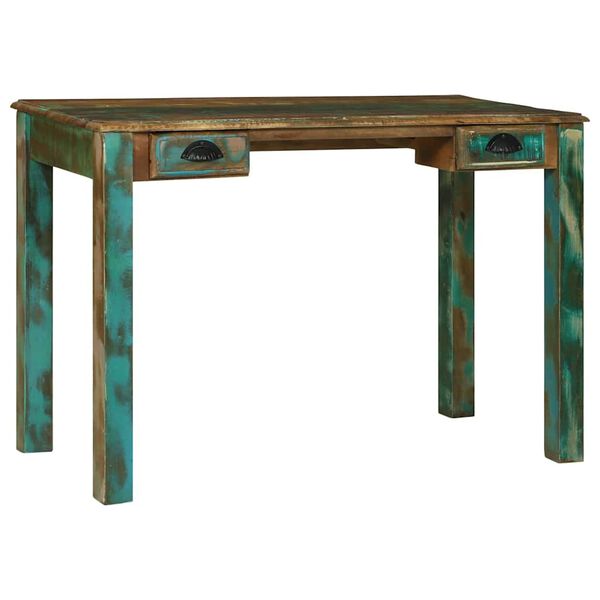 vidaXL Escritorio Marrón 112 x 55 x 76 cm Madera maciza recuperada