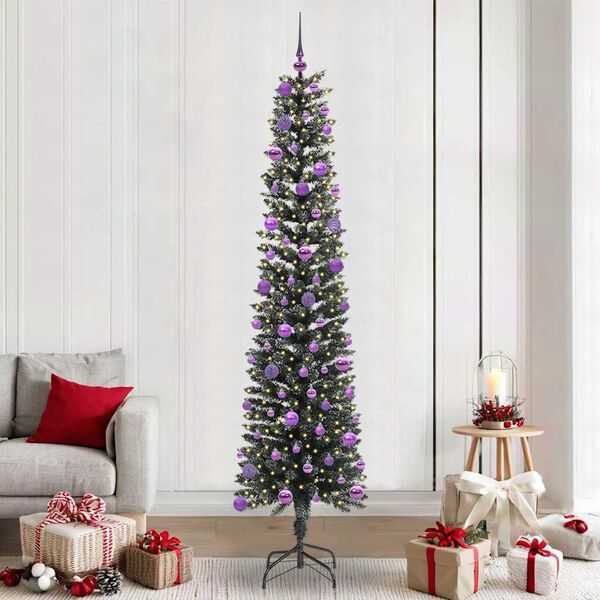 vidaXL &Aacute;rbol de Navidad artificial Verde 240 cm PVC, Pl&aacute;stico y Acero