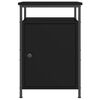 vidaXL Mesitas de noche 2 uds madera contrachapada negro 40x42x60 cm