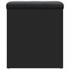 vidaXL Banco con almacenaje madera de ingenier&iacute;a negro 42x42x45 cm