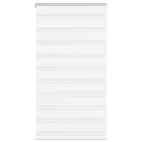 vidaXL Estor cebra blanco 90x100 cm tejido ancho 85,9 cm poli&eacute;ster