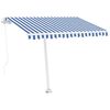 vidaXL Toldo de pie manual retr&aacute;ctil naranja y marr&oacute;n 350x250 cm