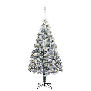 vidaXL &Aacute;rbol de Navidad artificial 180 cm PVC y Acero y Pl&aacute;stico