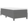 vidaXL Cama de plataforma Gris Claro 90 x 200 cm tela