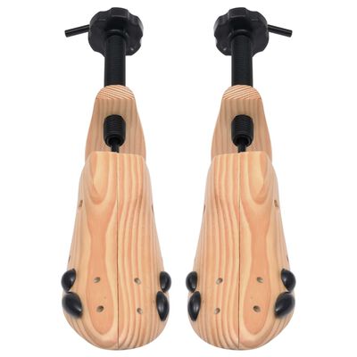 vidaXL Hormas de zapato madera maciza de pino número 36-40
