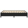 vidaXL Estructura de cama sin colch&oacute;n cuero sint&eacute;tico negro 140x190 cm