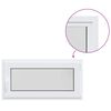 vidaXL Color interno de ventana de s&oacute;tano blanco RISOR 105 x 50 cm