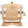 vidaXL Barril de vino con grifo madera de pino maciza 6 L
