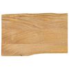 vidaXL Tablero de mesa borde natural madera maciza mango 60x40x3,8 cm
