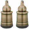 vidaXL Portal&aacute;mparas 2 uds bronce E27