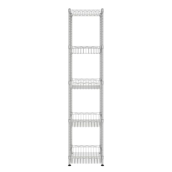 vidaXL Estanter&iacute;a de cocina 5 niveles hierro cromado 40x35x150cm 250kg