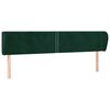 vidaXL Cabecero de terciopelo verde oscuro 183x23x78/88 cm