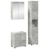 vidaXL Juego de muebles de ba&ntilde;o TULUM 3 uds. Gris Concreto
