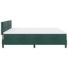 vidaXL Cama tipo Box Spring Verde oscuro 200 x 200 cm Terciopelo