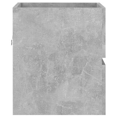 vidaXL Armario para lavabo contrachapada gris hormigón 41x38,5x45 cm