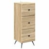 vidaXL Cajonera Roble Sonoma 33 x 34,5 x 90 cm Madera de Ingenier&iacute;a