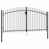 vidaXL Puerta de valla Woerden de doble puerta con punta de pincho 299,5x199,5 cm