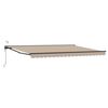 vidaXL Toldo Retr&aacute;ctil El&eacute;ctrico Beige y Antracita 5 x 3 m