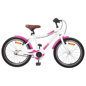 vidaXL Bicicleta Infantil 18 Pulgadas para 5-7 a&ntilde;os Rosa