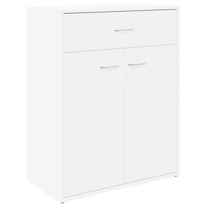 vidaXL Aparador de madera contrachapada blanco 60x30x75 cm