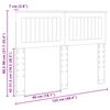vidaXL Cabecero Gris Sonoma 120 cm Madera contrachapada