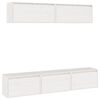 vidaXL Muebles para TV 5 piezas madera maciza de pino blanco